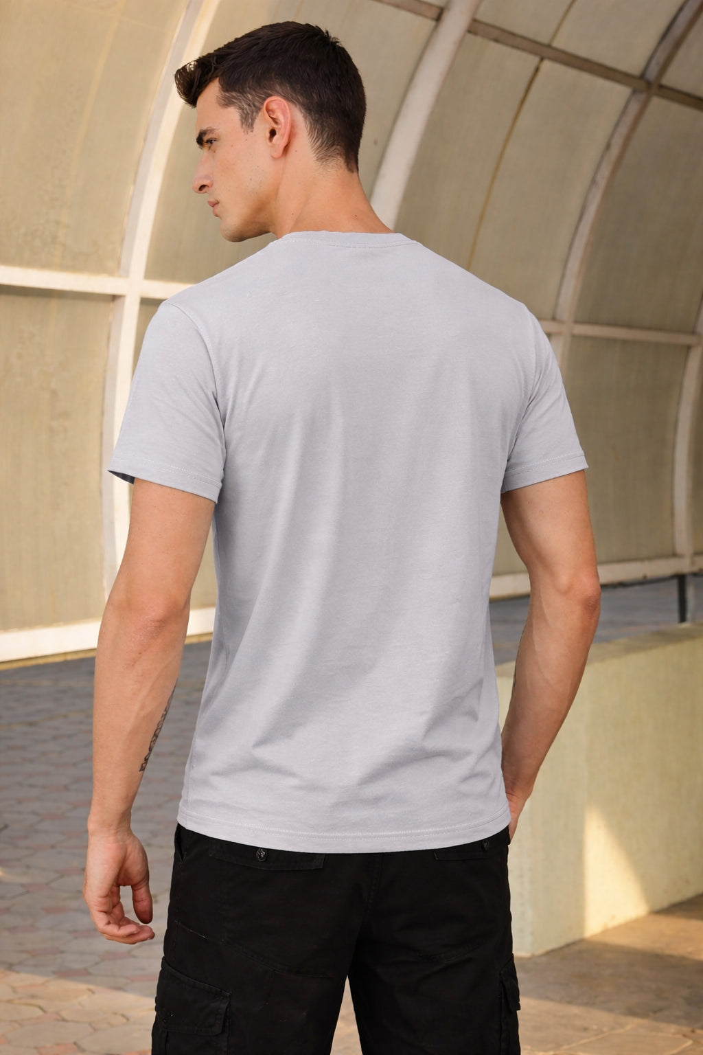 Men's Cotton Rich Round Neck Tshirt | Pull Over Tshirts | Half Sleeves