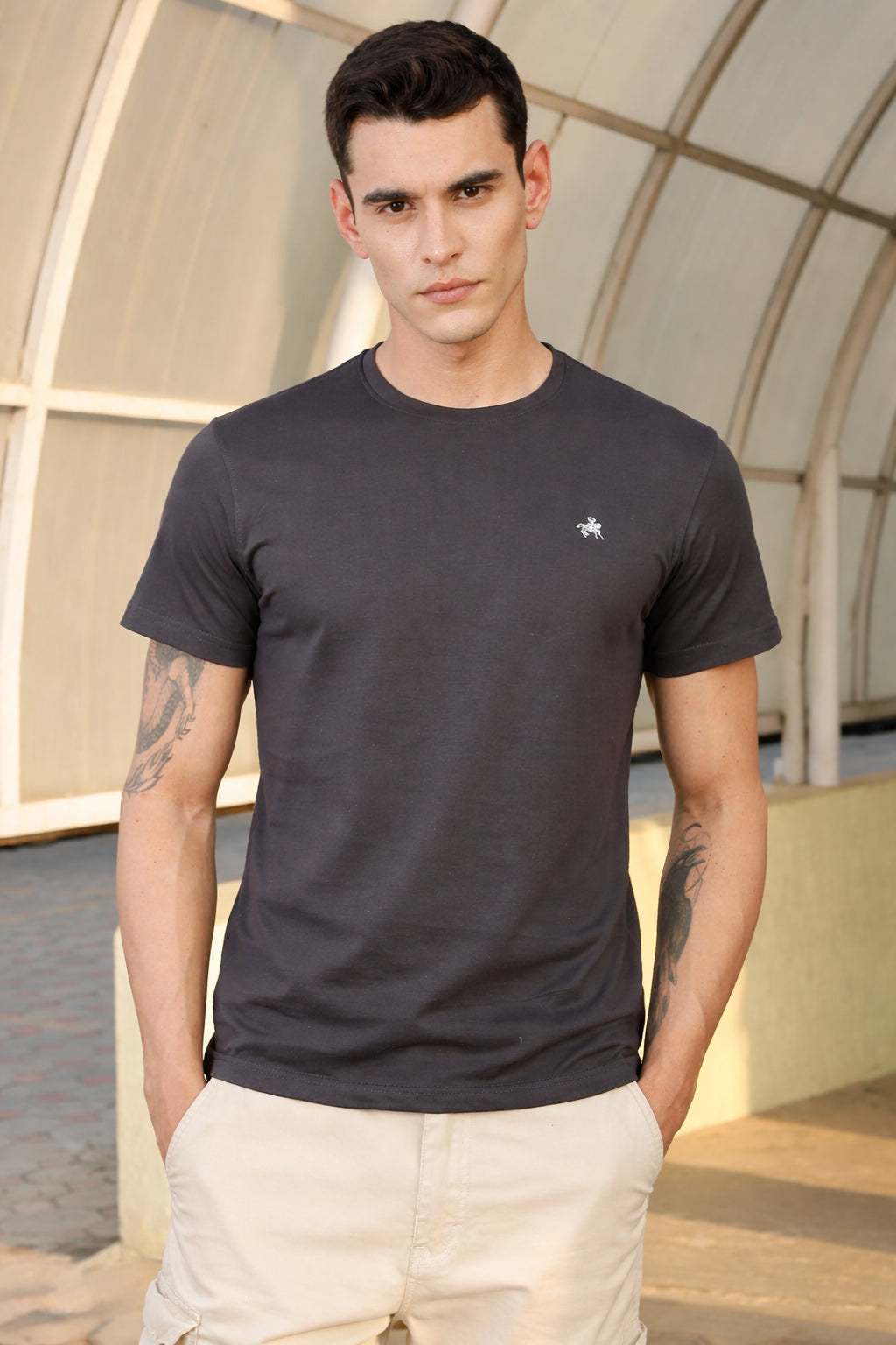 Men's Cotton Rich Round Neck Tshirt | Pull Over Tshirts | Half Sleeves