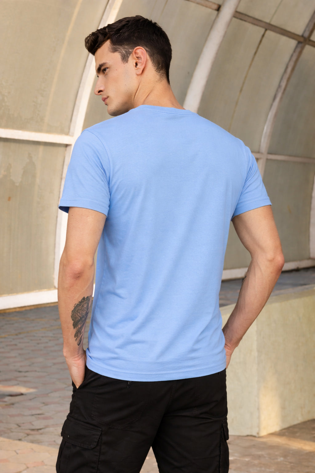 Men's Cotton Rich Round Neck Tshirt | Pull Over Tshirts | Half Sleeves