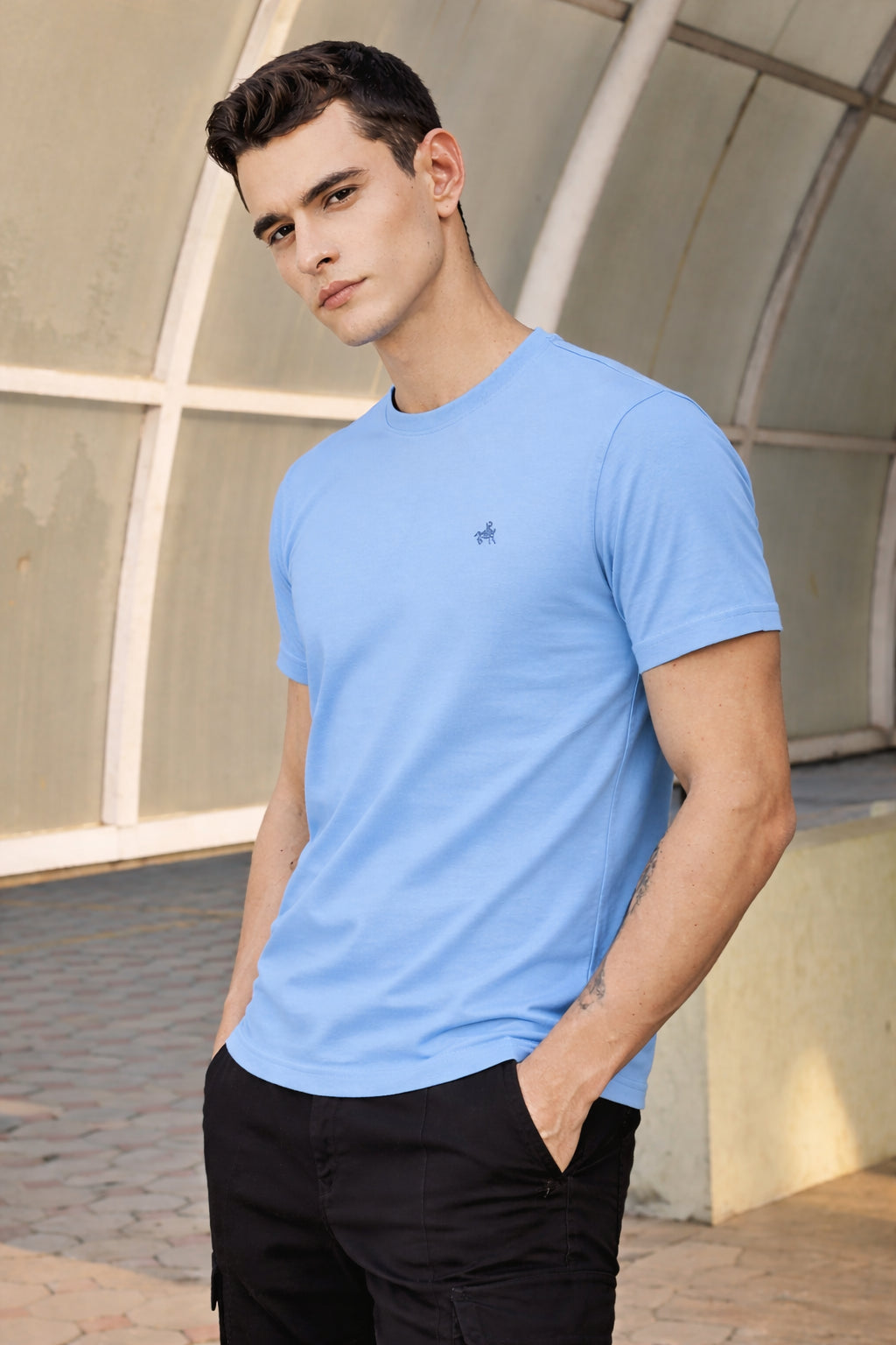 Men's Cotton Rich Round Neck Tshirt | Pull Over Tshirts | Half Sleeves