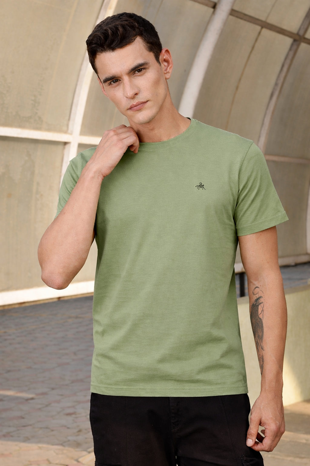 Men's Cotton Rich Round Neck Tshirt | Pull Over Tshirts | Half Sleeves