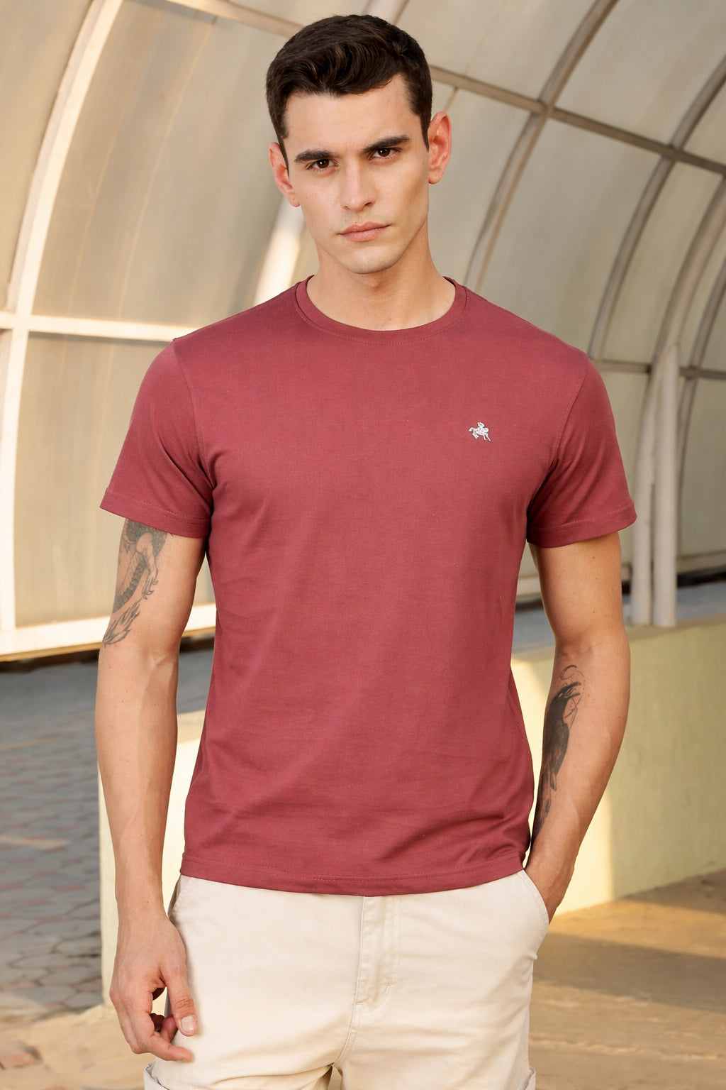 Men's Cotton Rich Round Neck Tshirt | Pull Over Tshirts | Half Sleeves