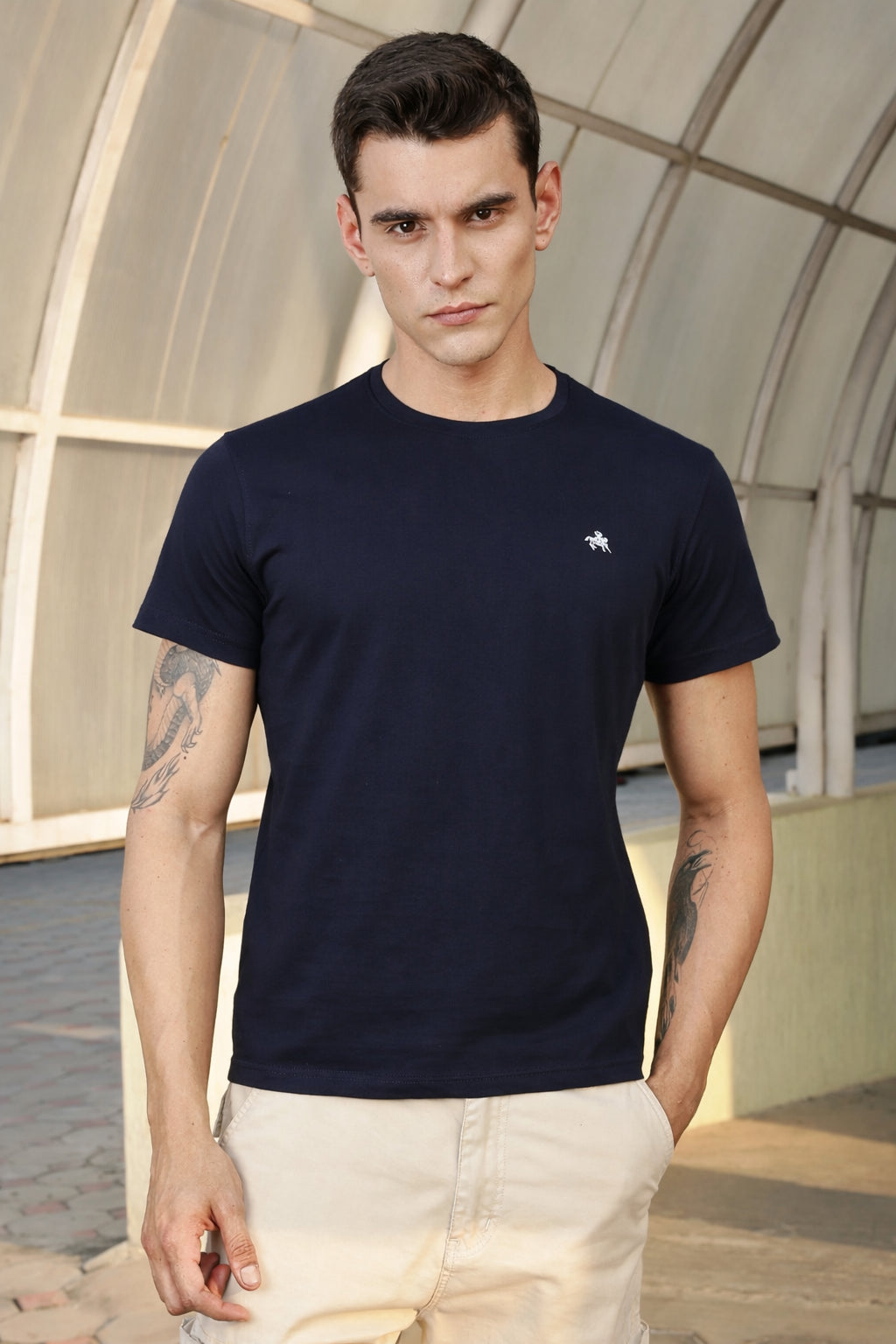 Men's Cotton Rich Round Neck Tshirt | Pull Over Tshirts | Half Sleeves