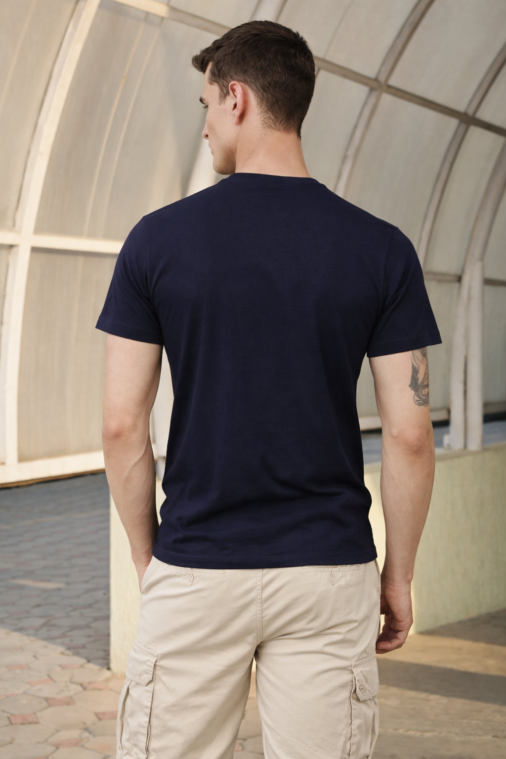 Men's Cotton Rich Round Neck Tshirt | Pull Over Tshirts | Half Sleeves