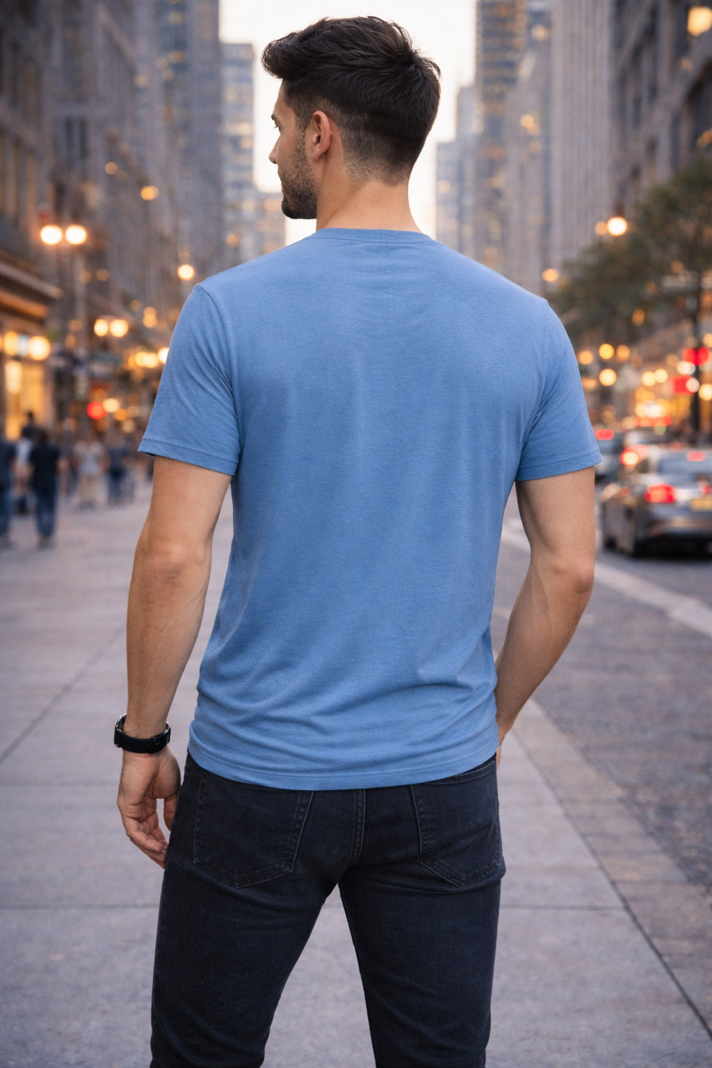 Parcel Yard Men's Cotton Rich Striped Polo Tshirt | Button Down Collar Tshirts | Half Sleeves