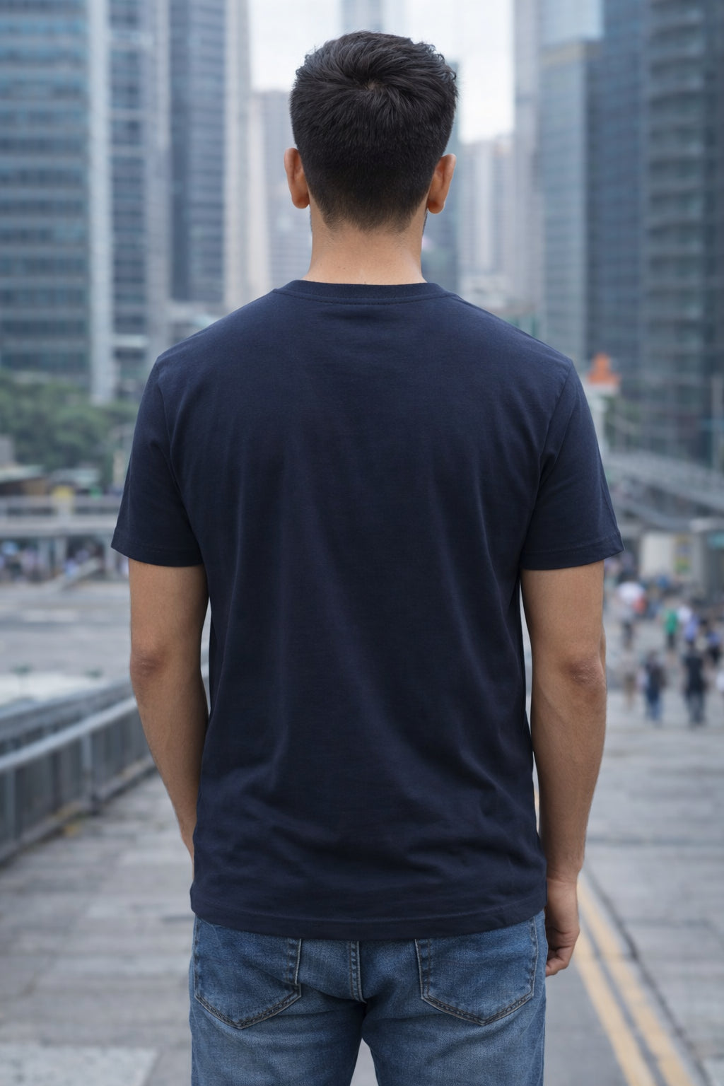 Parcel Yard Men's Cotton Rich Striped Polo Tshirt | Button Down Collar Tshirts | Half Sleeves