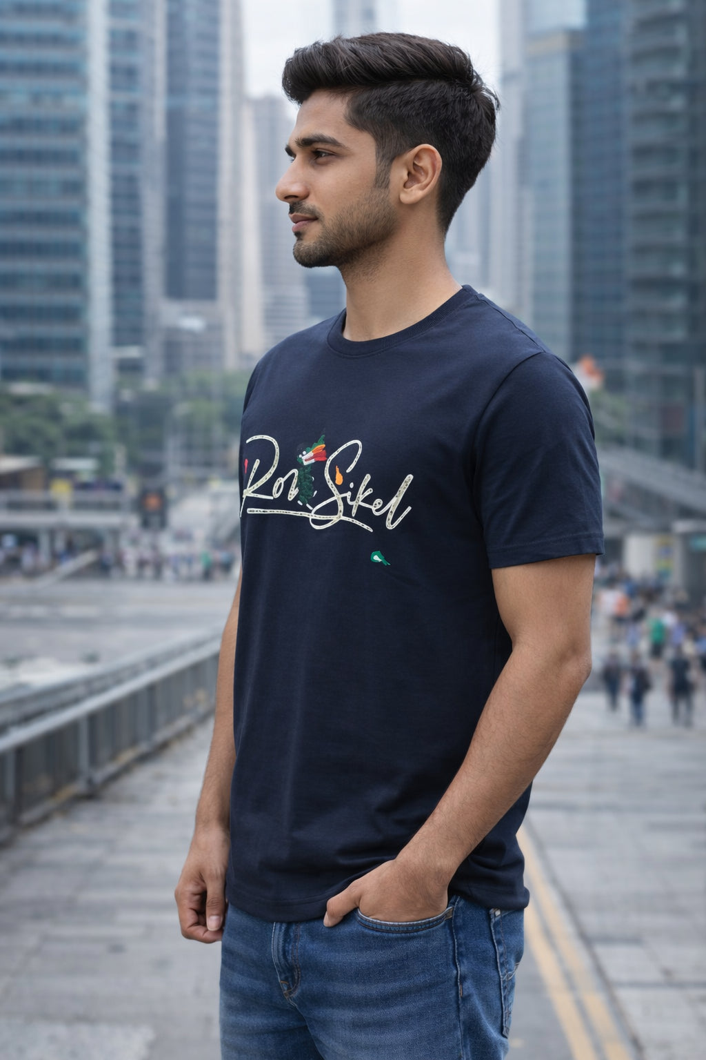 Parcel Yard Men's Cotton Rich Striped Polo Tshirt | Button Down Collar Tshirts | Half Sleeves