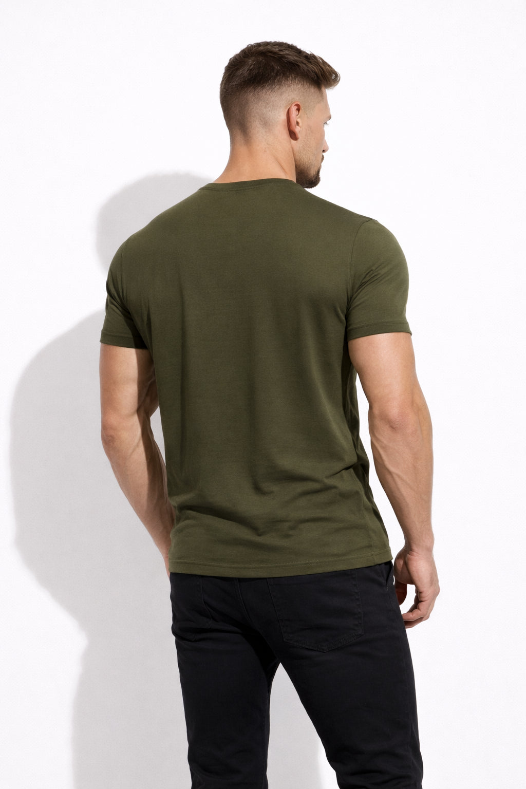 Parcel Yard Men's Cotton Rich Solid Round Neck Regular Fit Half Sleeve T-Shirt