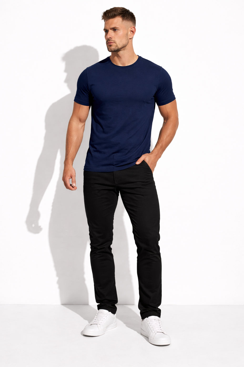 Parcel Yard Men's Cotton Rich Solid Round Neck Regular Fit Half Sleeve T-Shirt