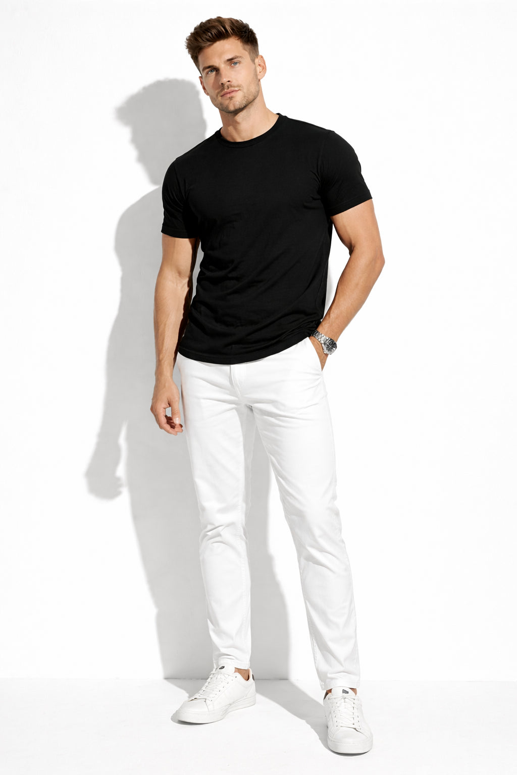 Parcel Yard Men's Cotton Rich Solid Round Neck Regular Fit Half Sleeve T-Shirt