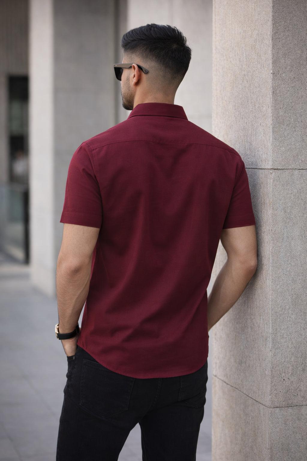 Mens Button-Down Collar Regular Wear Shirt