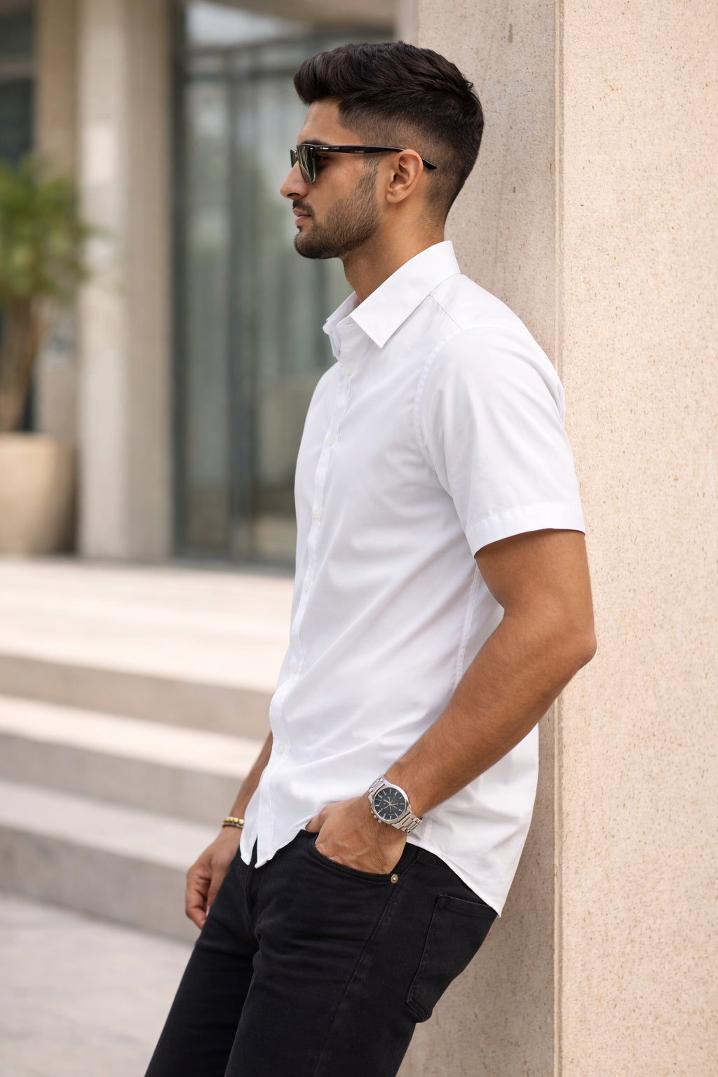 Mens Button-Down Collar Regular Wear Shirt