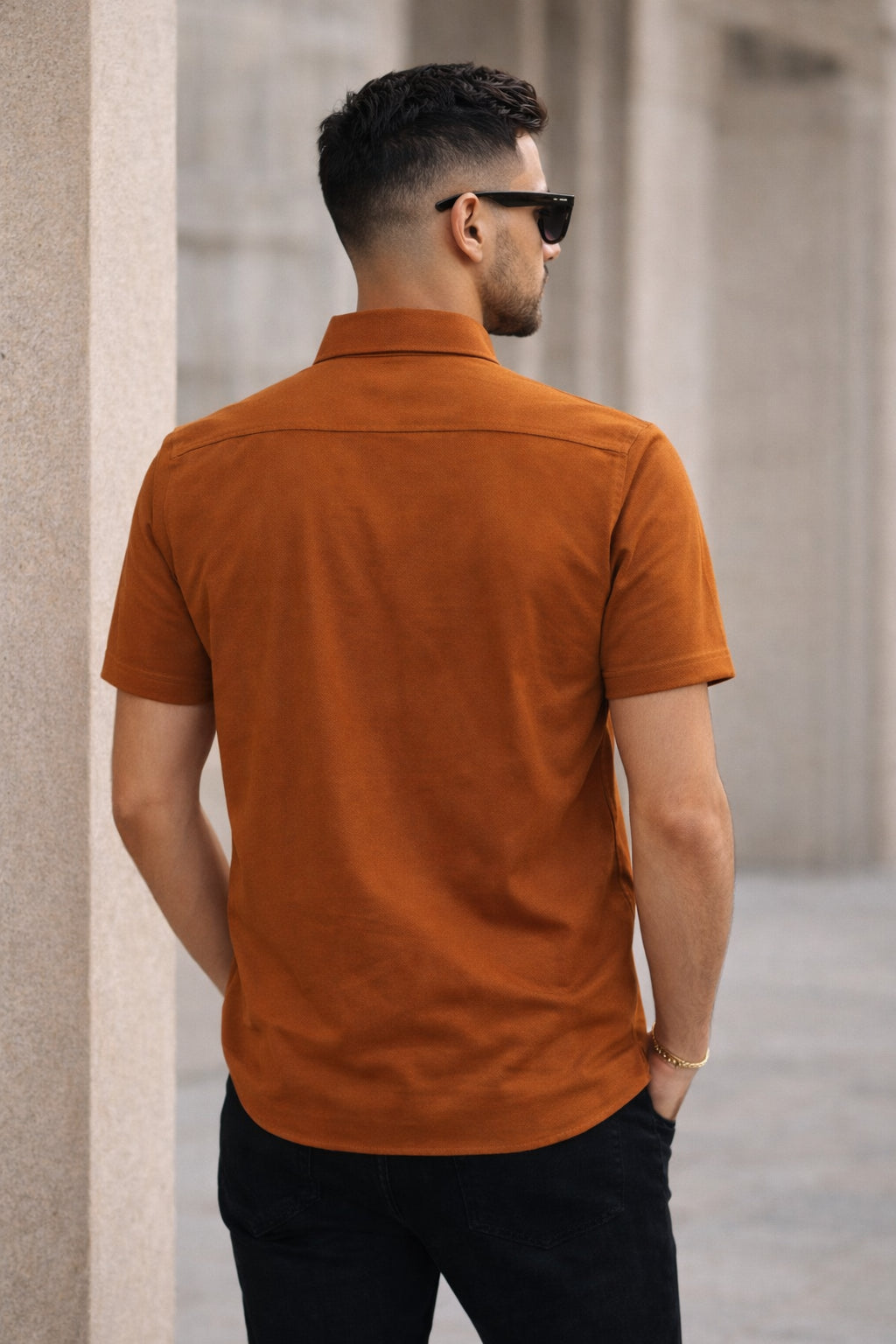 Mens Button-Down Collar Regular Wear Shirt