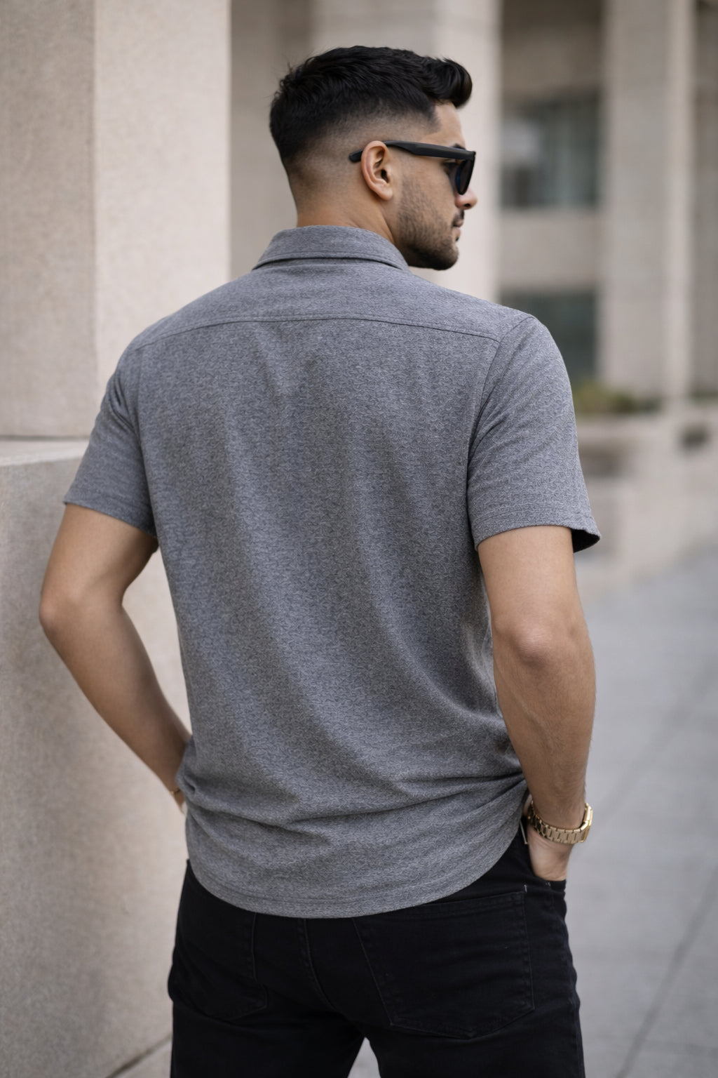 Mens Button-Down Collar Regular Wear Shirt