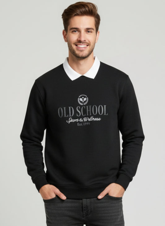 Parcel Yard Men Regular Fit Full Sleeve Sweatshirt