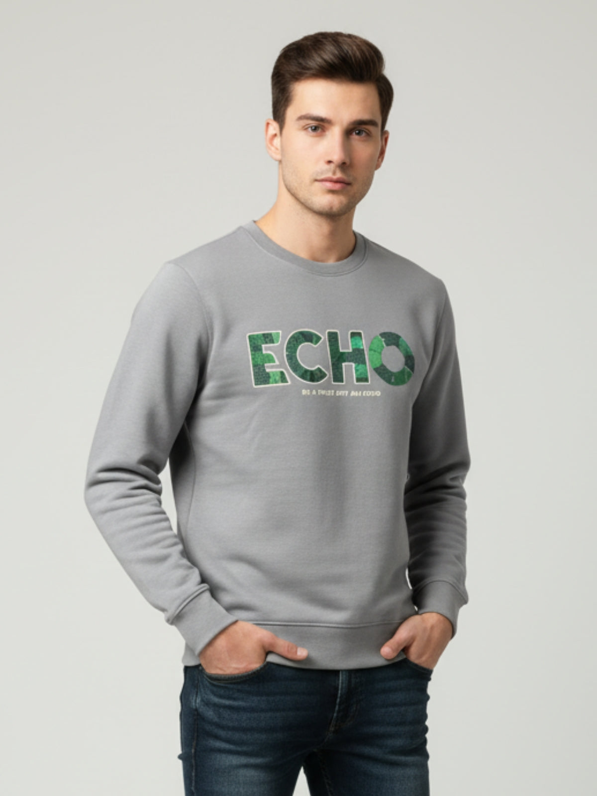 Parcel Yard Men's Full Sleeve Cotton Blend Sweatshirt For Men