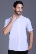 Men Cotton Shirt White
