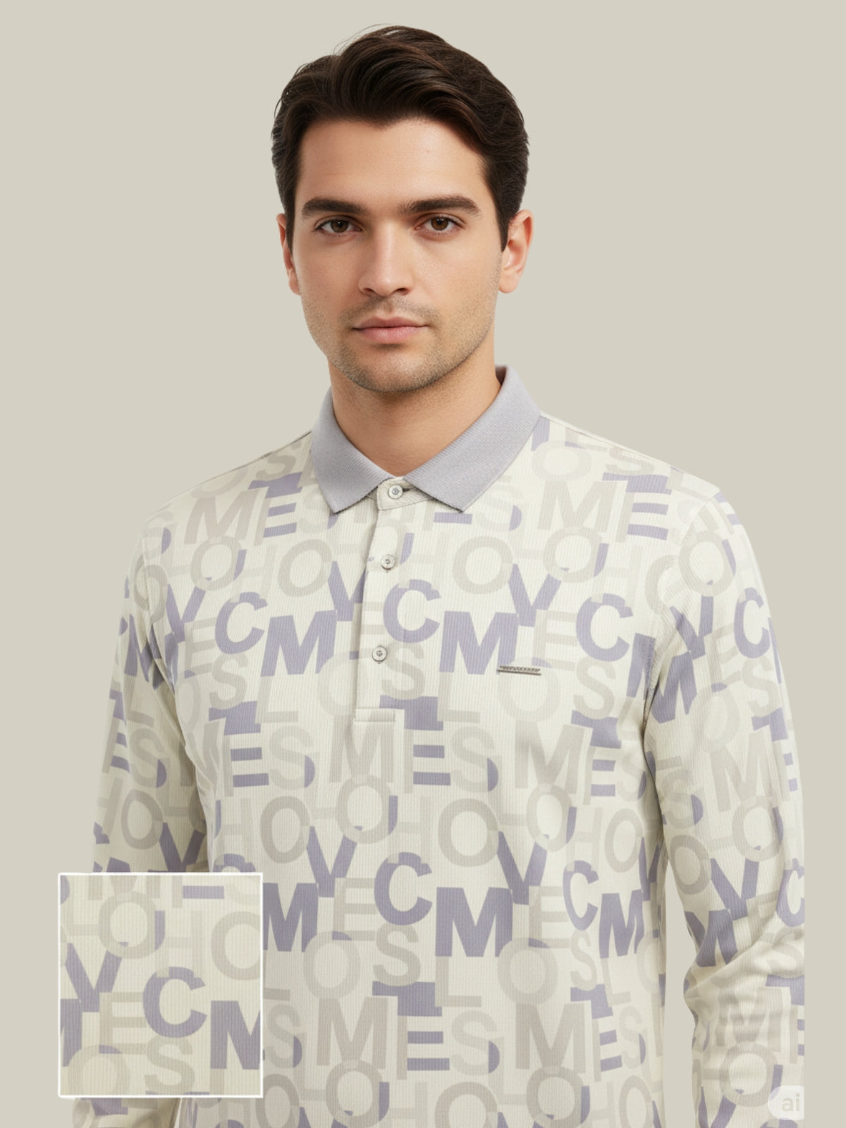 Parcel Yard Mens Full Sleeve Polo Sweatshirt