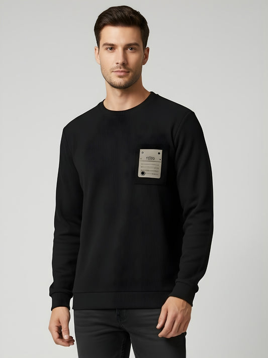 Parcel Yard Men's Cotton Blend Round Neck Full Sleeve Sweatshirt For Men