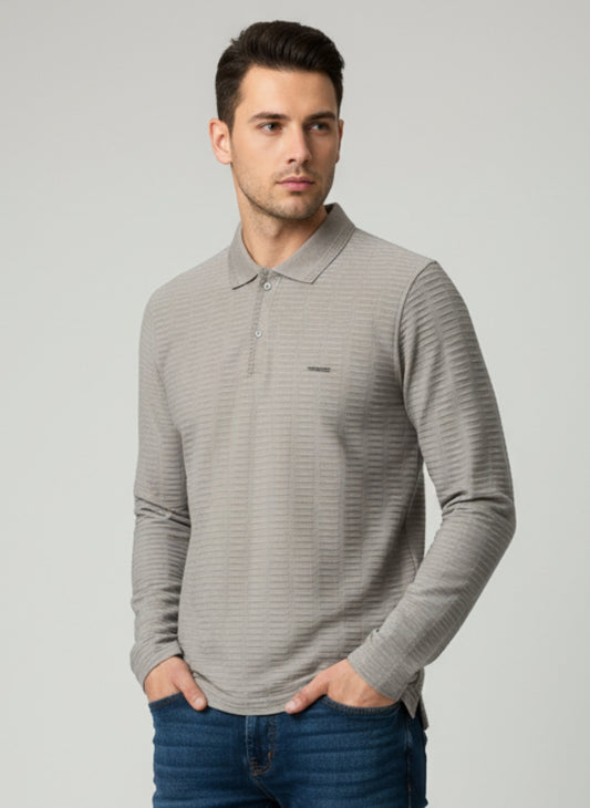 Parcel Yard Mens Full Sleeve Polo Sweatshirt