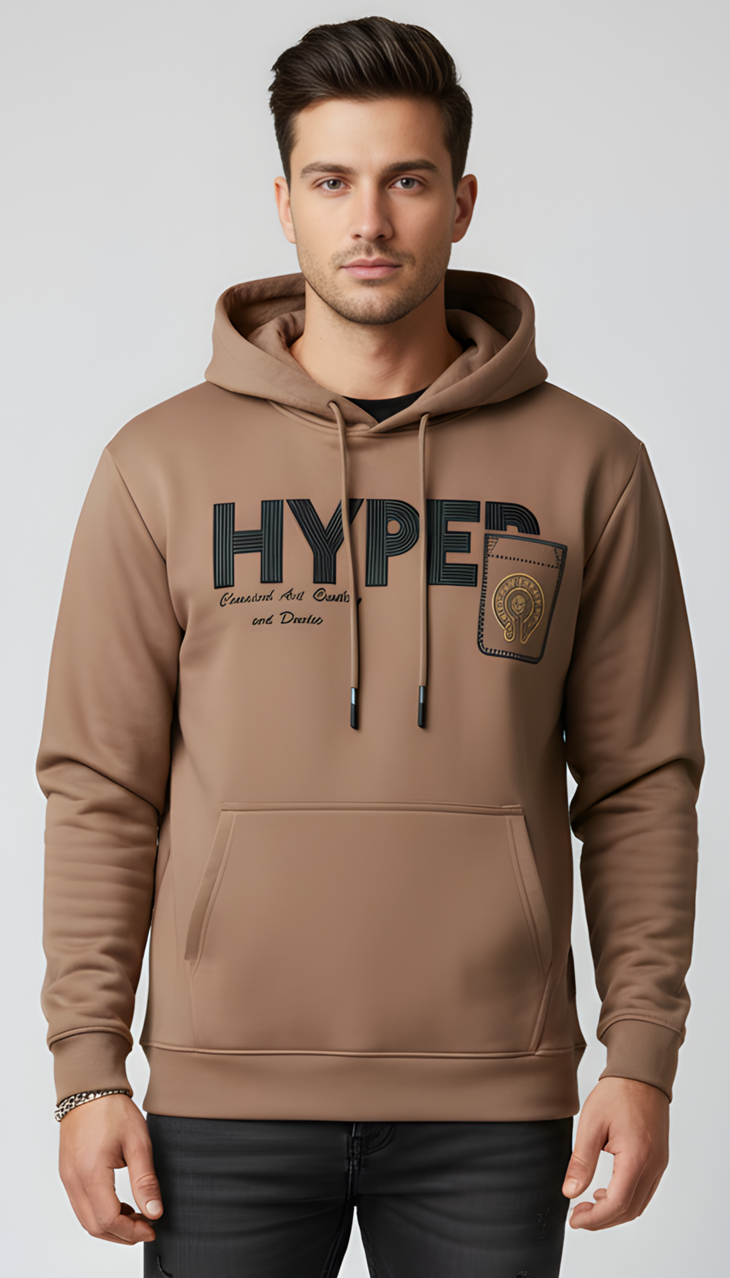 Parcel Yard Men's Full Sleeve Cotton Blend Hoodie For Men