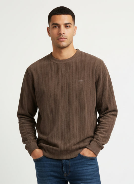 Parcel Yard Men's Casual Crew Neck Sweatshirt