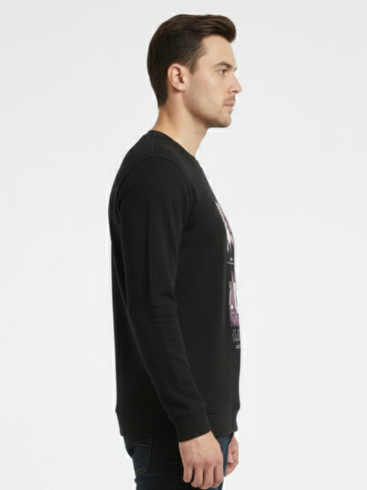 Parcel Yard Men's Full Sleeve Cotton Blend Sweatshirt For Men