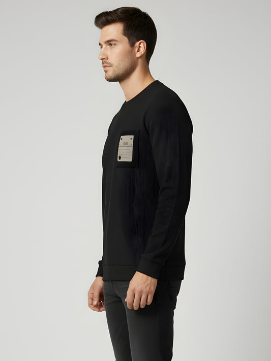 Parcel Yard Men's Cotton Blend Round Neck Full Sleeve Sweatshirt For Men