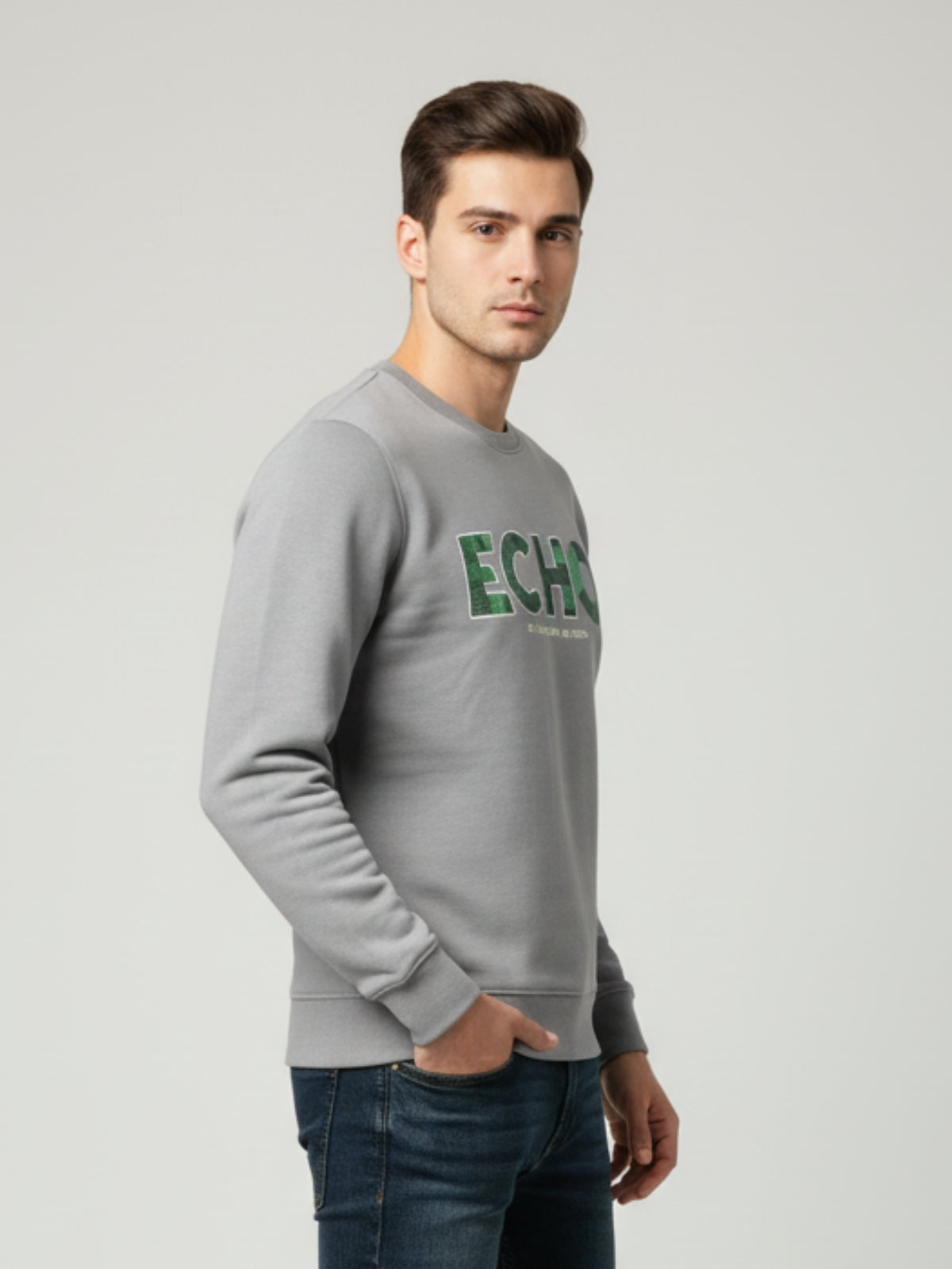 Parcel Yard Men's Full Sleeve Cotton Blend Sweatshirt For Men