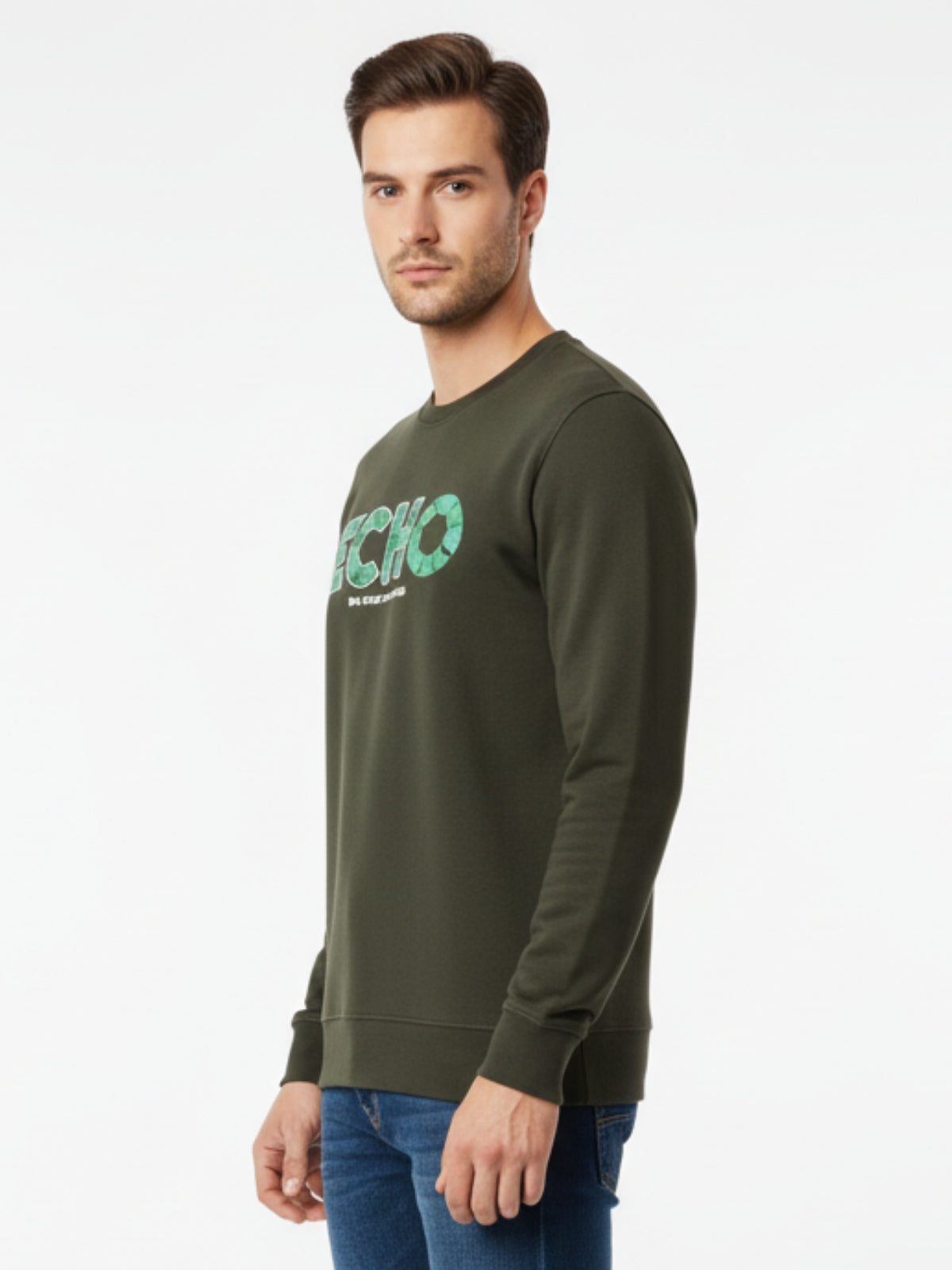 Parcel Yard Men's Full Sleeve Cotton Blend Sweatshirt For Men