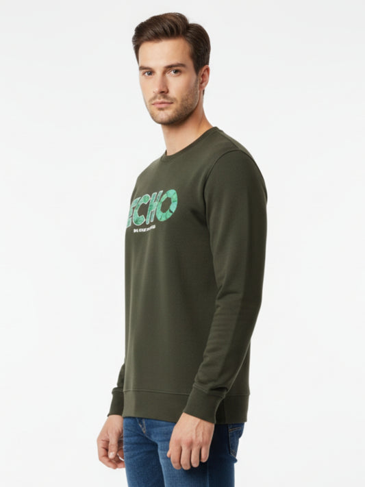 Parcel Yard Men's Full Sleeve Cotton Blend Sweatshirt For Men