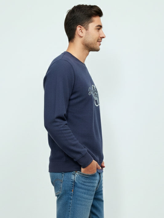 Parcel Yard Men's Full Sleeve Cotton Blend Sweatshirt For Men