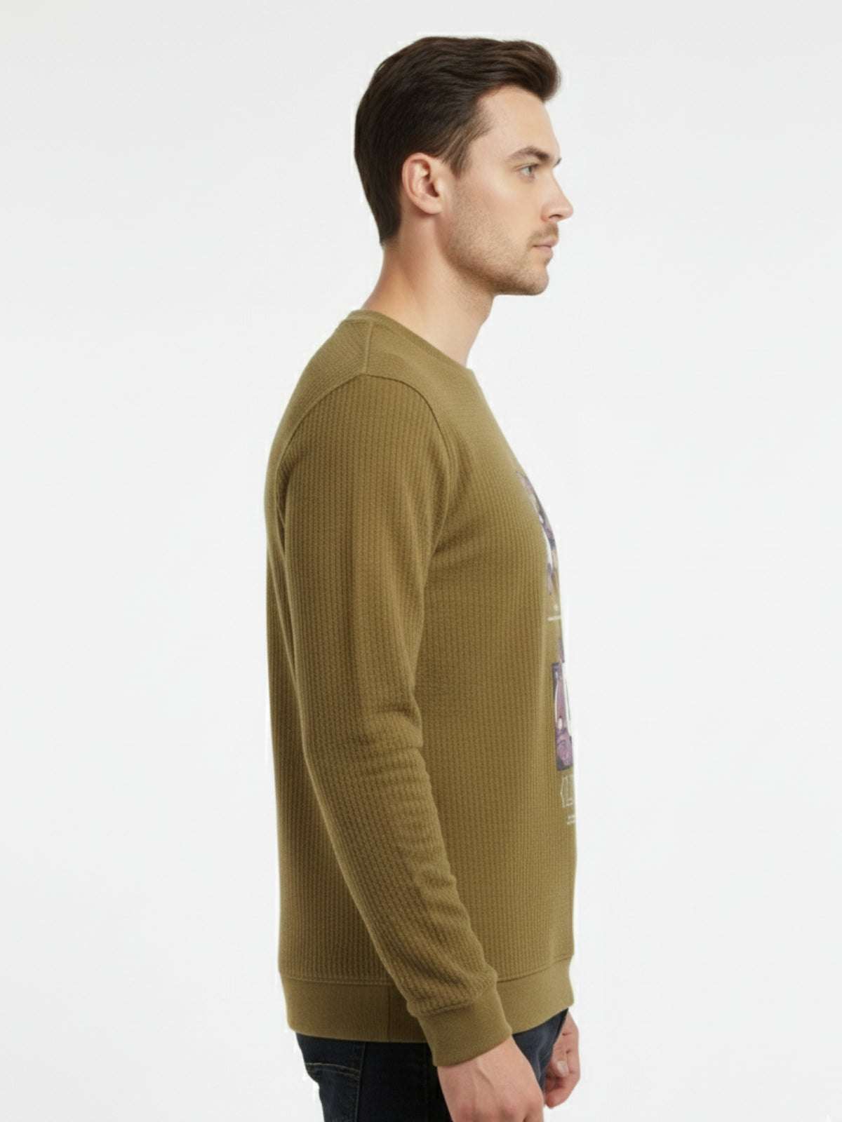 Parcel Yard Men's Full Sleeve Cotton Blend Sweatshirt For Men