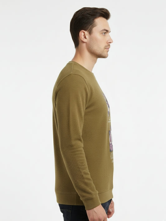 Parcel Yard Men's Full Sleeve Cotton Blend Sweatshirt For Men