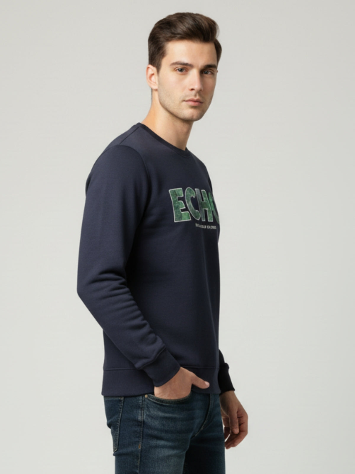 Parcel Yard Men's Full Sleeve Cotton Blend Sweatshirt For Men