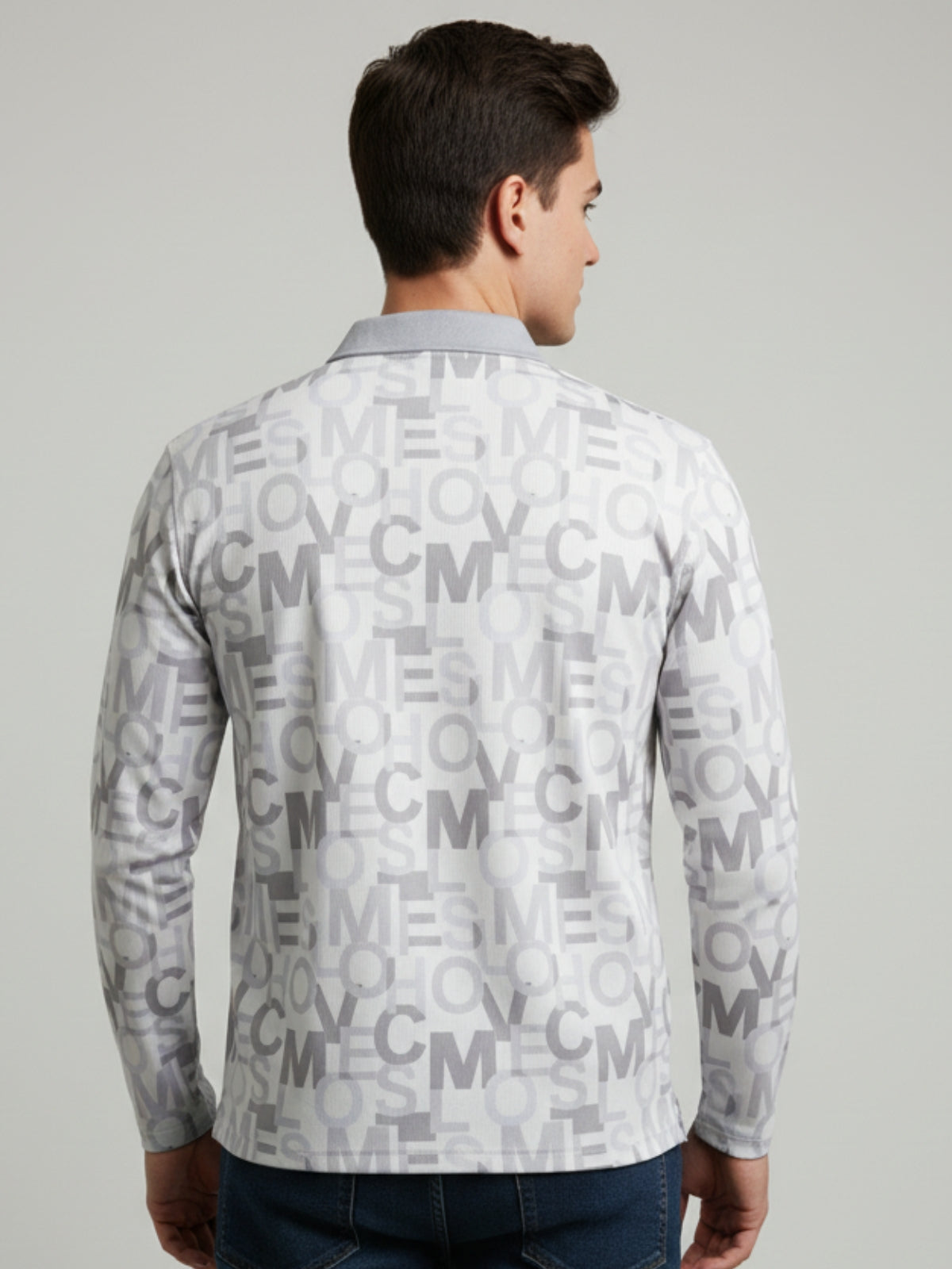 Parcel Yard Mens Full Sleeve Polo Sweatshirt