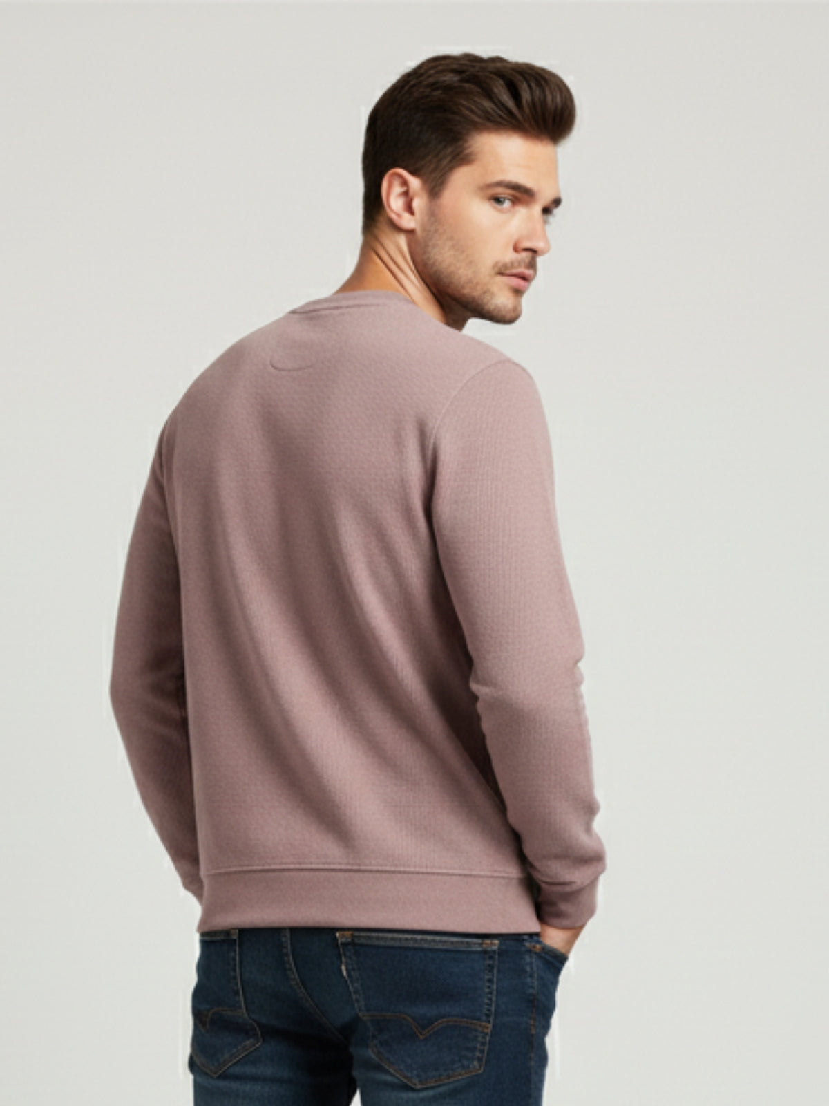 Parcel Yard Men's Full Sleeve Cotton Blend Sweatshirt For Men