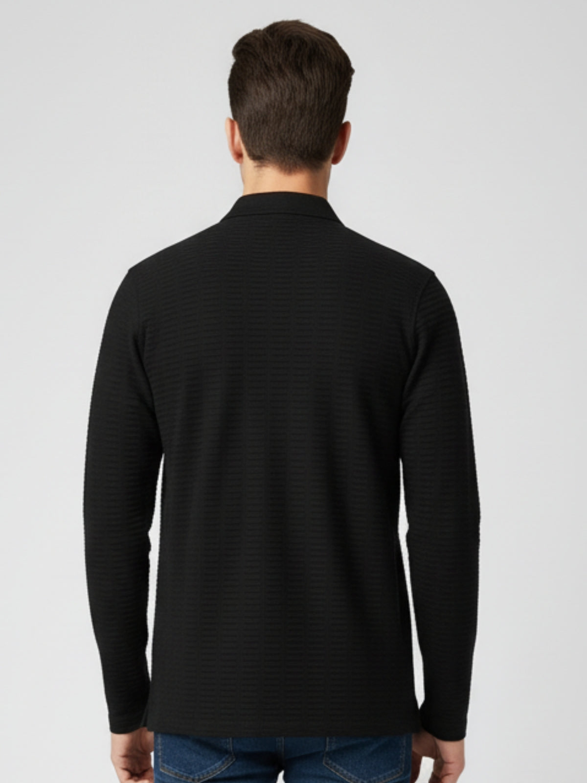 Parcel Yard Mens Full Sleeve Polo Sweatshirt