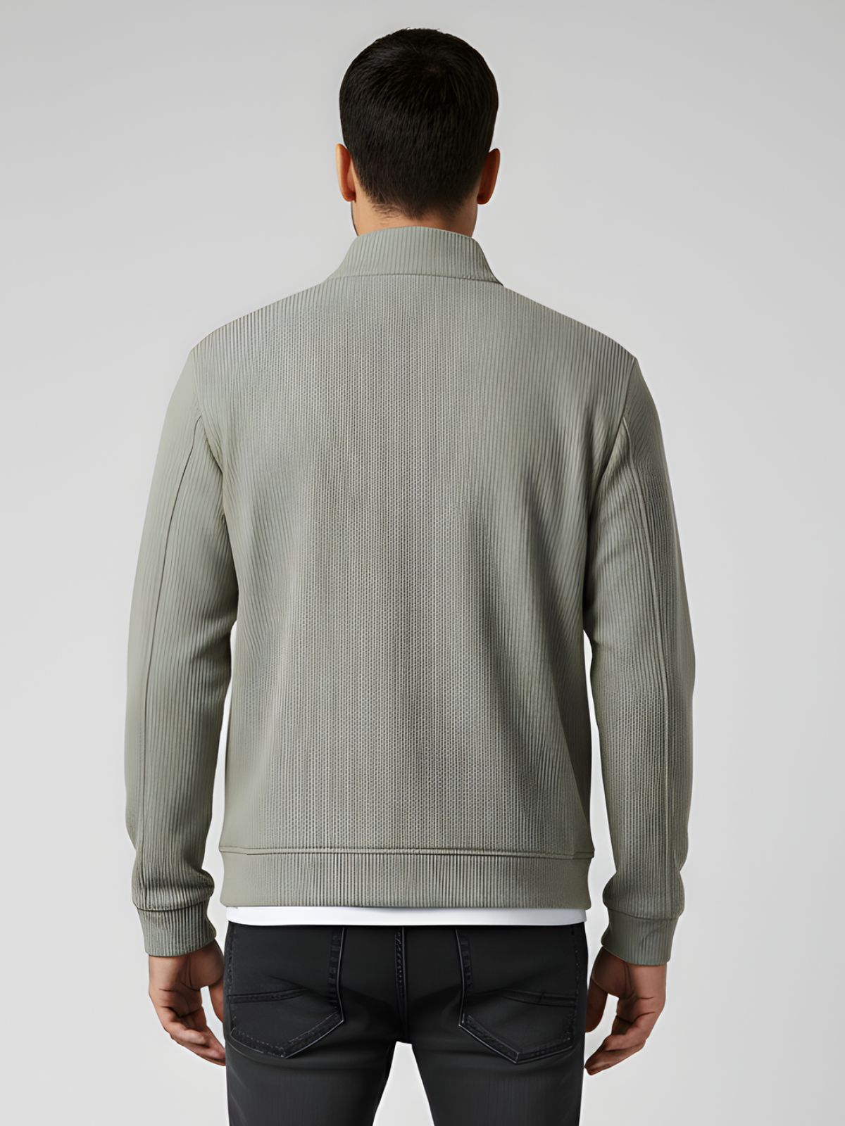 Parcel Yard Men’s Cotton Blend Full Zip Sweatshirt For Men