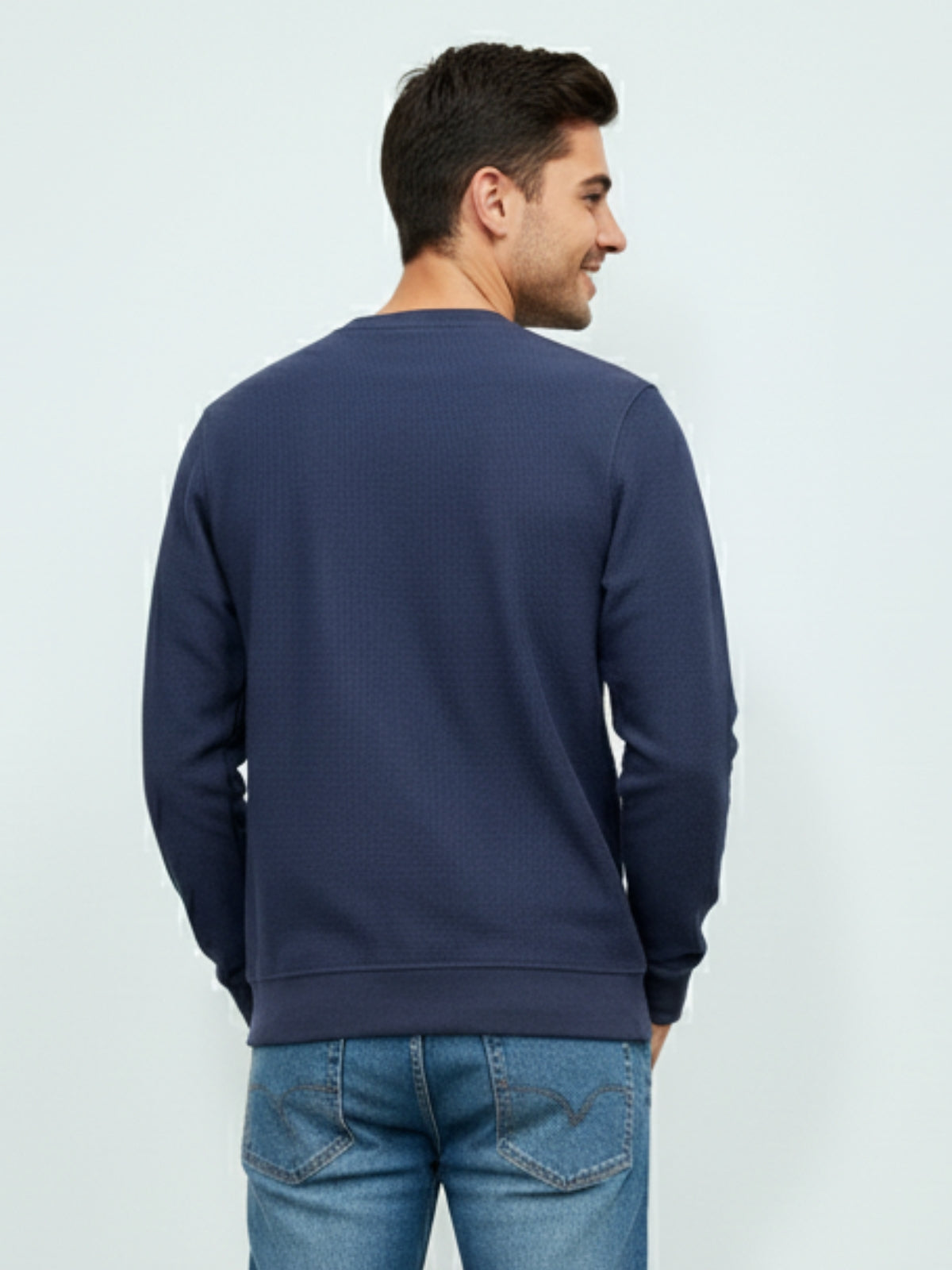 Parcel Yard Men's Full Sleeve Cotton Blend Sweatshirt For Men