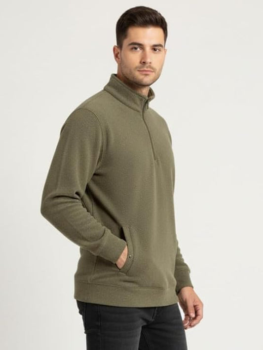 Parcel Yard Men Stylish Cotton Fleece Sweatshirt for Men | Warm Gym, Travel & Casual Hoodie | Comfortable Winter Wear| Winter Sweater for Man|Pullover Sweater|