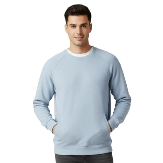Parcel Yard Sweatshirts for Man Stylish Cotton Fleece Solid Regular Fit Full Sleeve Sweatshirt for Men | Stylish Casual Wear Winter Sweatshirt for Men Office Wear Casual Hoodie
