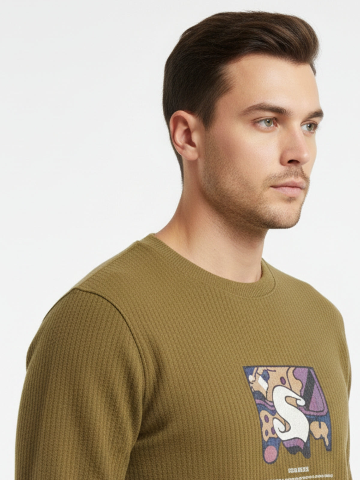 Parcel Yard Men's Full Sleeve Cotton Blend Sweatshirt For Men