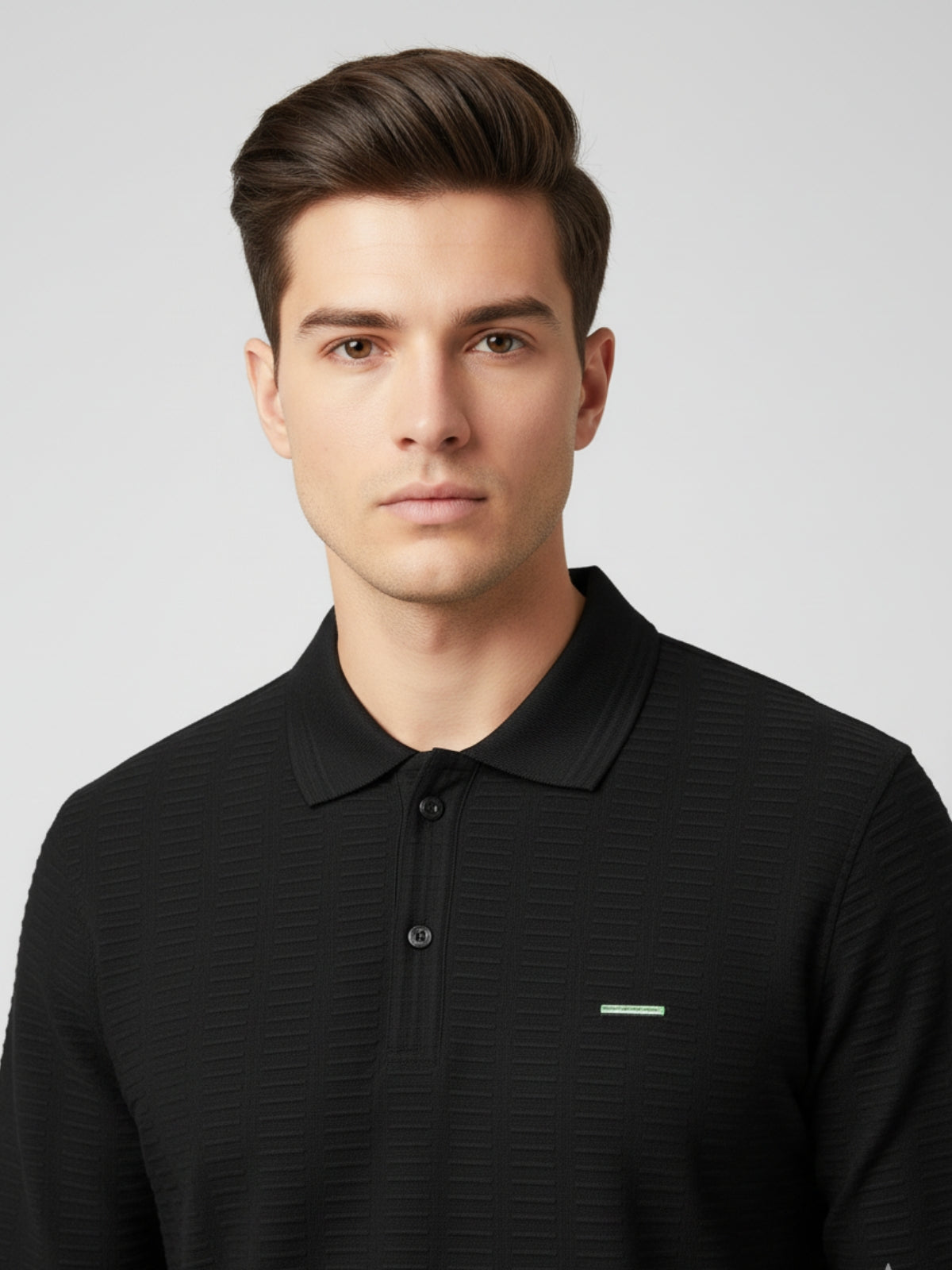 Parcel Yard Mens Full Sleeve Polo Sweatshirt