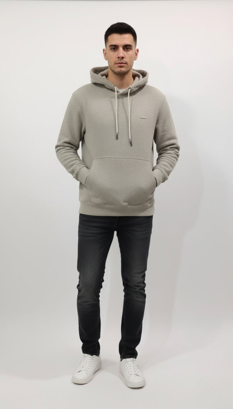 Parcel Yard Men Solid Regular Fit Hoodie