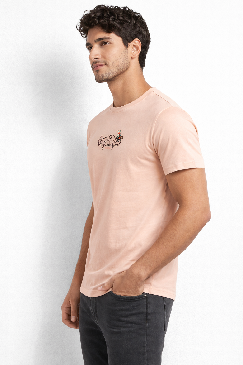Men's Cotton Rich Round Neck Printed Tshirt | Pull Over Tshirts | Half Sleeves