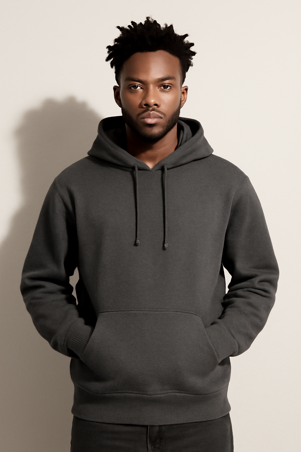 Parcel Yard Stylish Look Solid Hooded Sweatshirt | Drawstring Hood, Kangaroo Pocket, Ribbed Hem | Regular Fit | Casual Men Stylish Hoodie