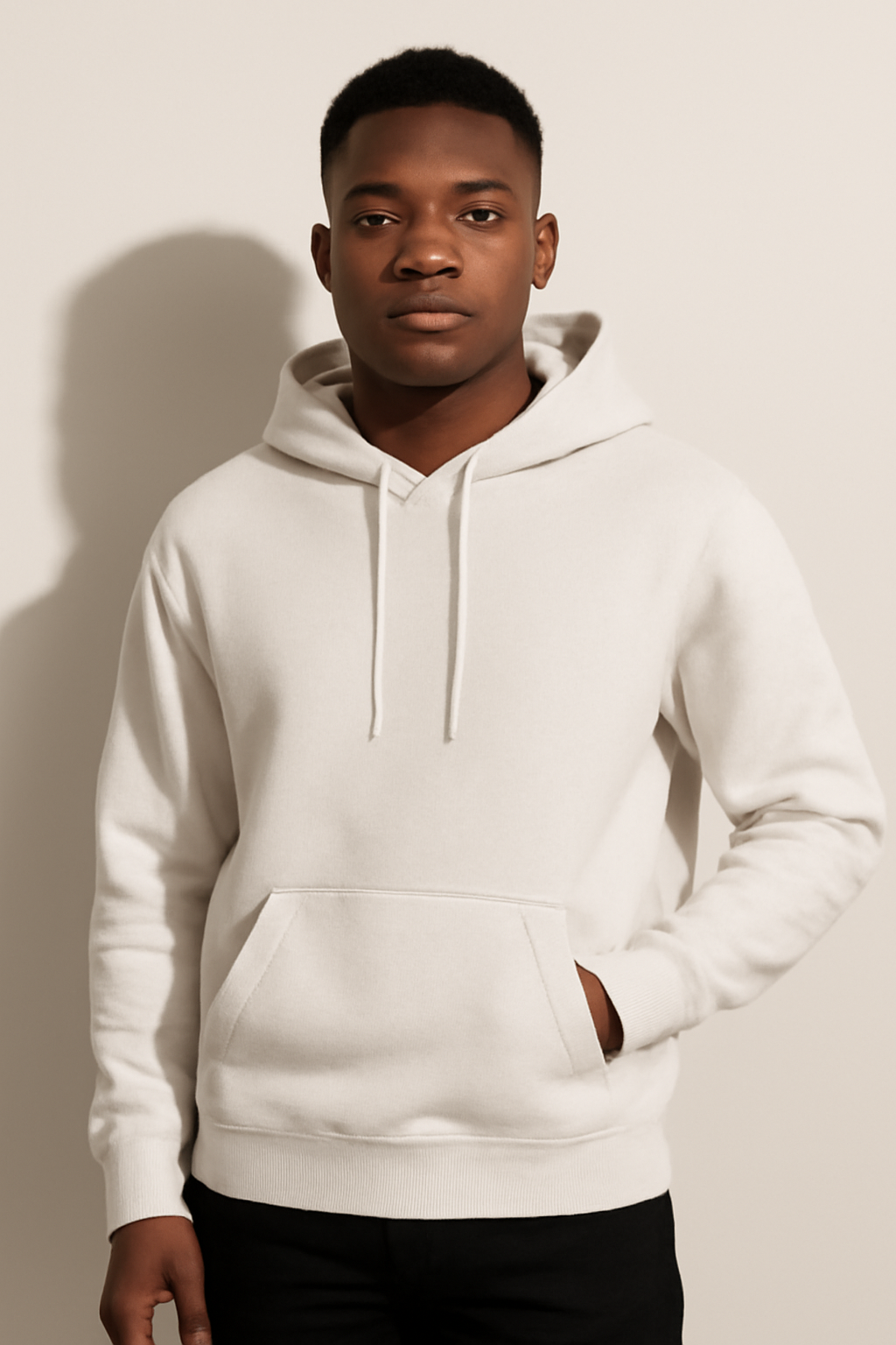 Parcel Yard Stylish Look Solid Hooded Sweatshirt | Drawstring Hood, Kangaroo Pocket, Ribbed Hem | Regular Fit | Casual Men Stylish Hoodie