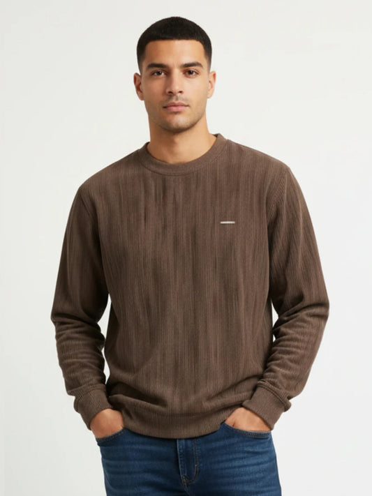 Parcel Yard Men's Casual Crew Neck Sweatshirt