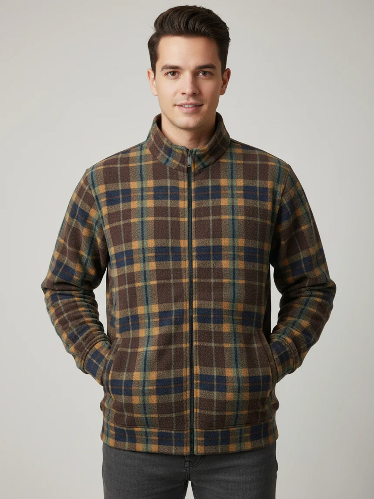 Parcel Yard Sweatshirt for Man Stylish Zipper Sweatshirts for Men